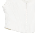 Top con scollo a v in bianco Giuseppe di morabito - donna 