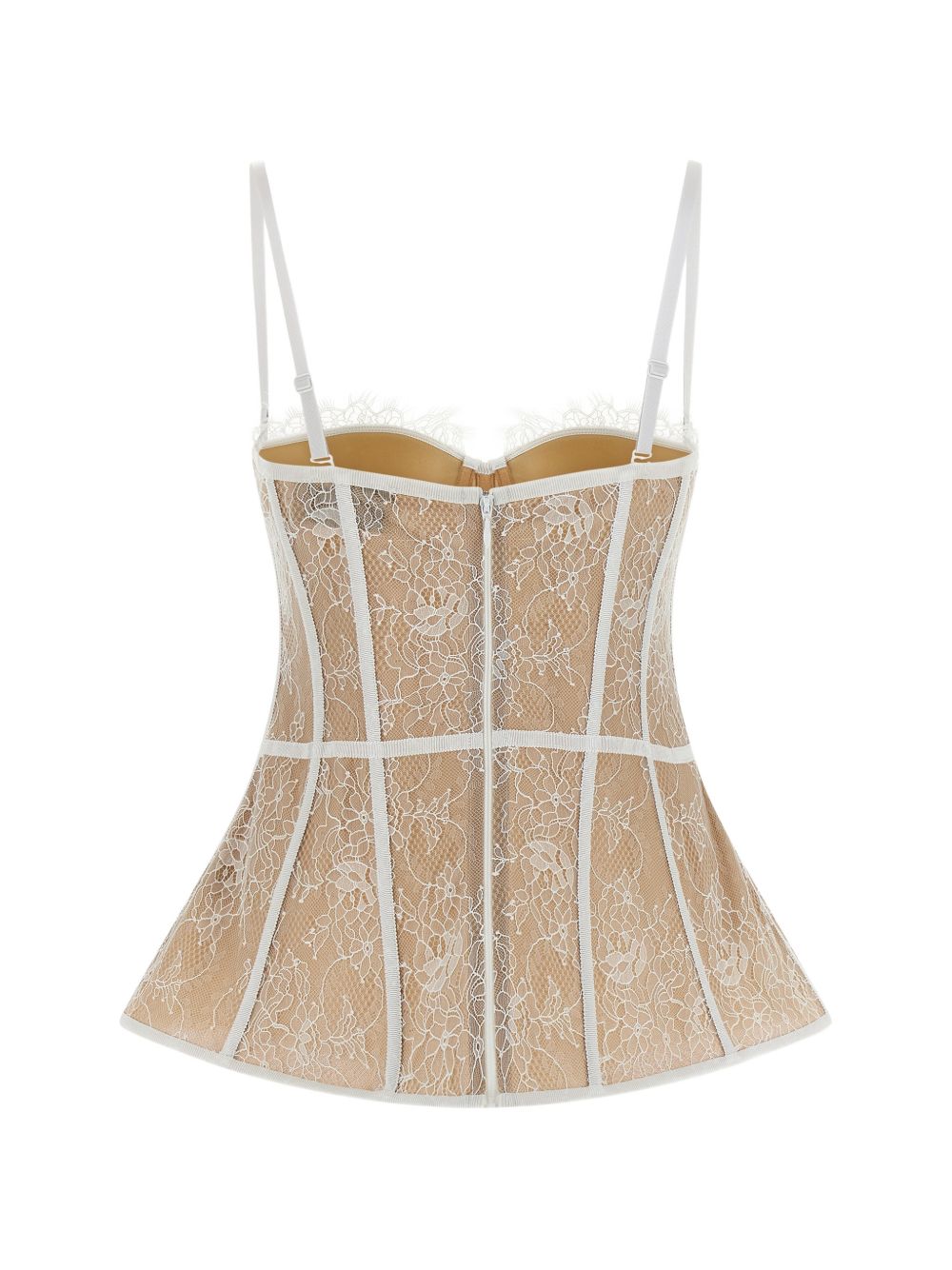 Corsetto in pizzo rosa e bianco Giuseppe Di Morabito - donna 
