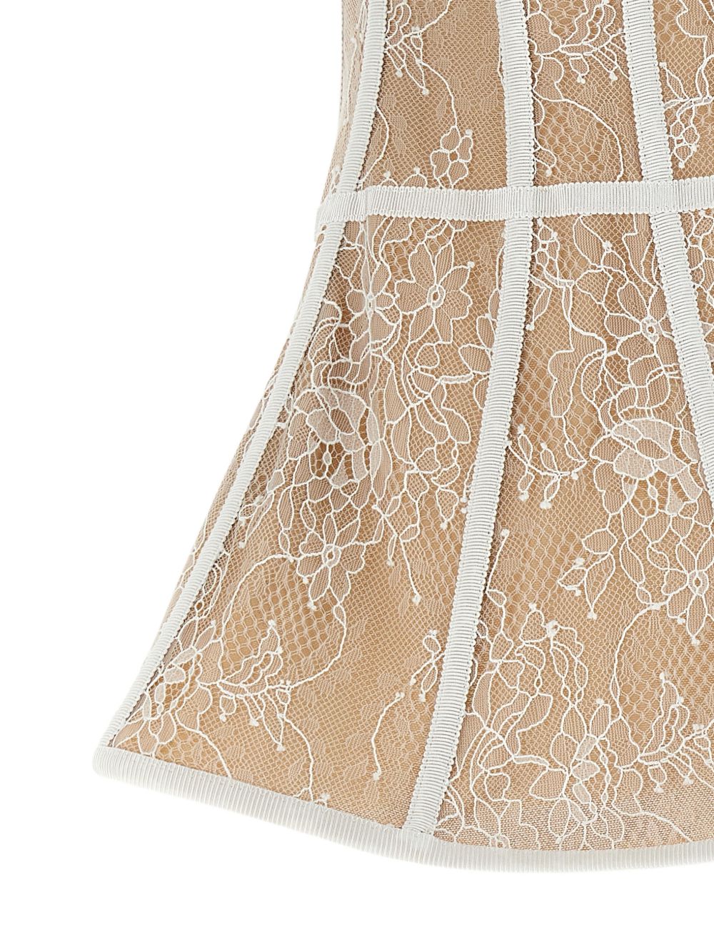 Corsetto in pizzo rosa e bianco Giuseppe Di Morabito - donna 