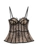 Corsetto in pizzo rosa e nero Giuseppe Di Morabito - donna
