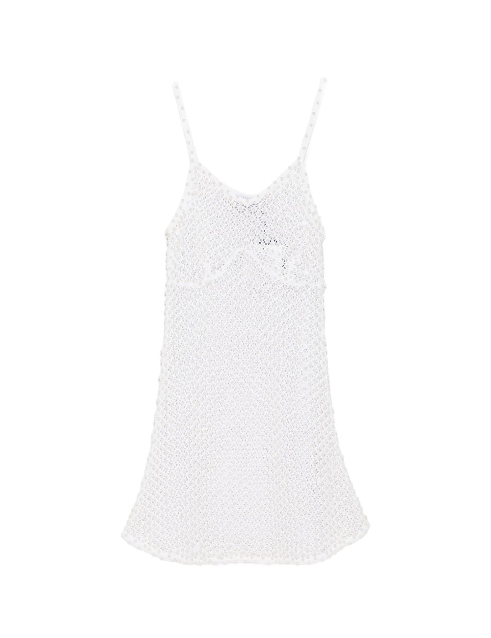 Miniabito in maglia con perle in bianco Giuseppe di morabito - donna 