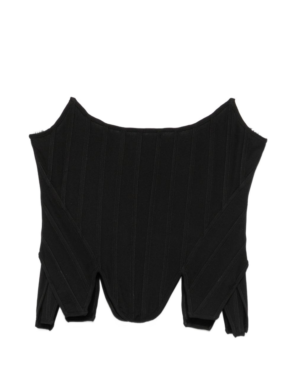 Top stile bustier in nero 