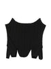 Top stile bustier in nero