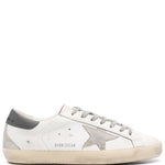 Sneakers Super-Star con effetto vissuto in bianco Golden goose - uomo 