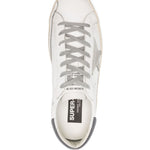 Sneakers Super-Star con effetto vissuto in bianco Golden goose - uomo 