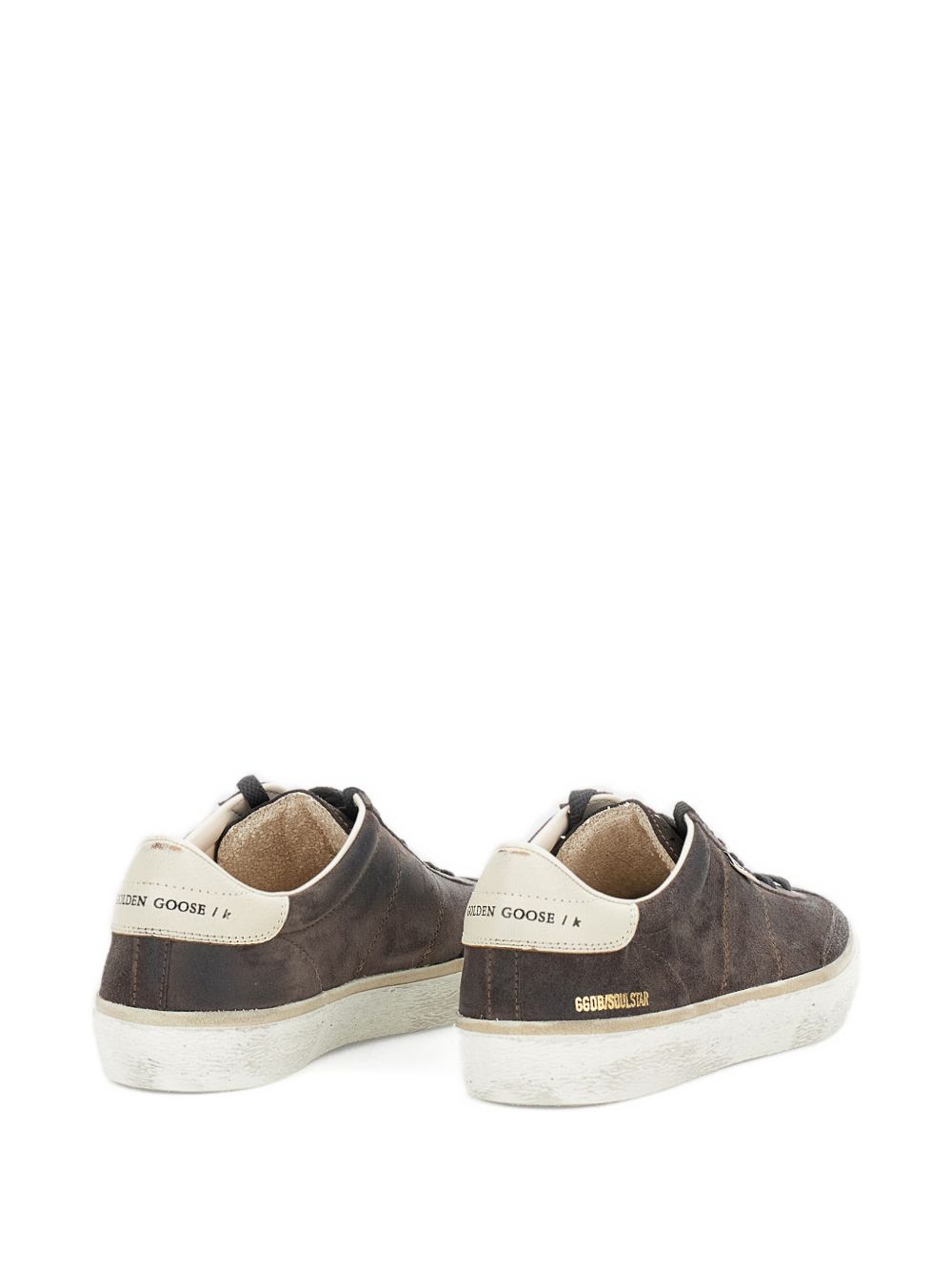 Sneakers soul star in camoscio con linguetta sul tallone in grigio Golden goose - uomo 