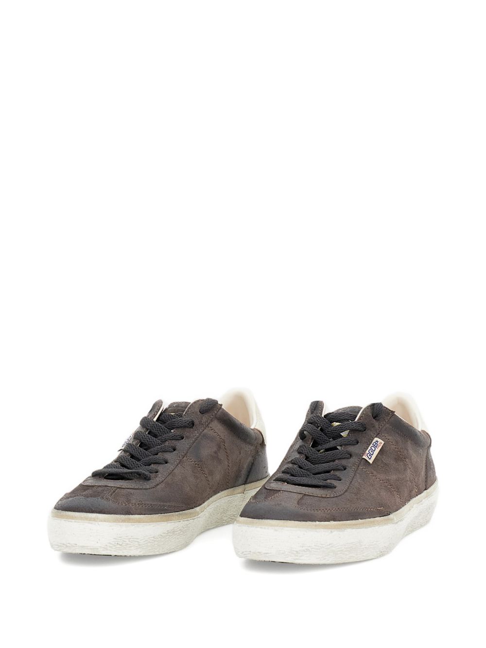 Sneakers soul star in camoscio con linguetta sul tallone in grigio Golden goose - uomo 