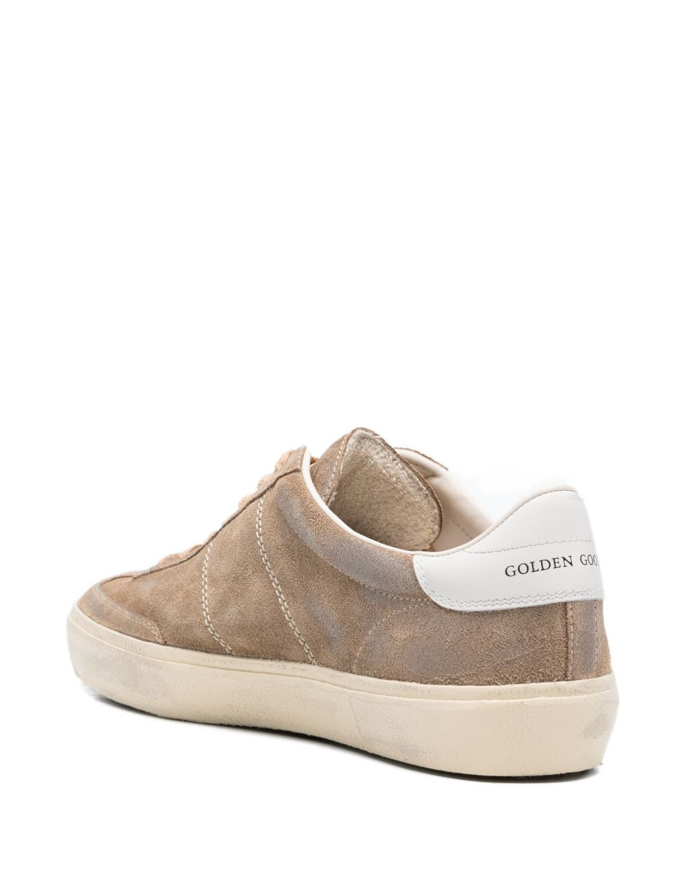 Sneakers con logo in marrone Golden goose - uomo 