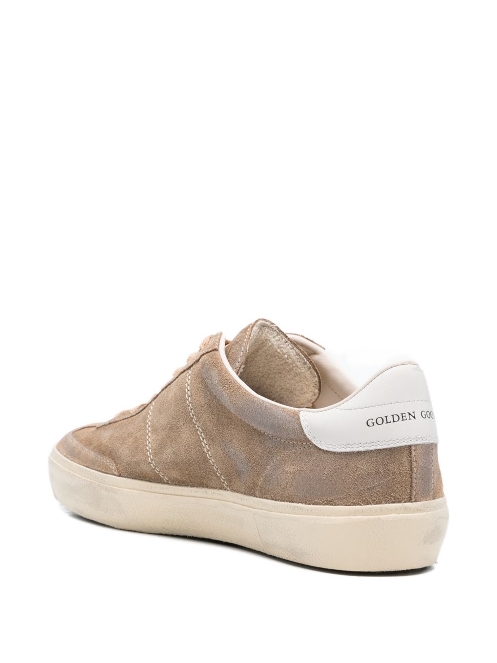Sneakers con logo in marrone Golden goose - uomo 