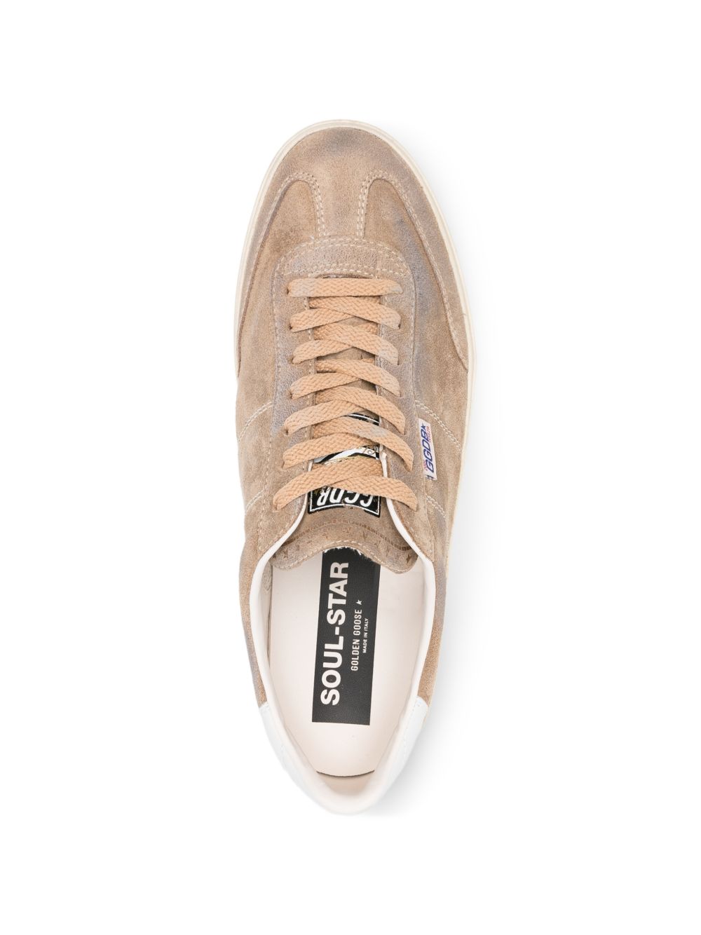 Sneakers con logo in marrone Golden goose - uomo 