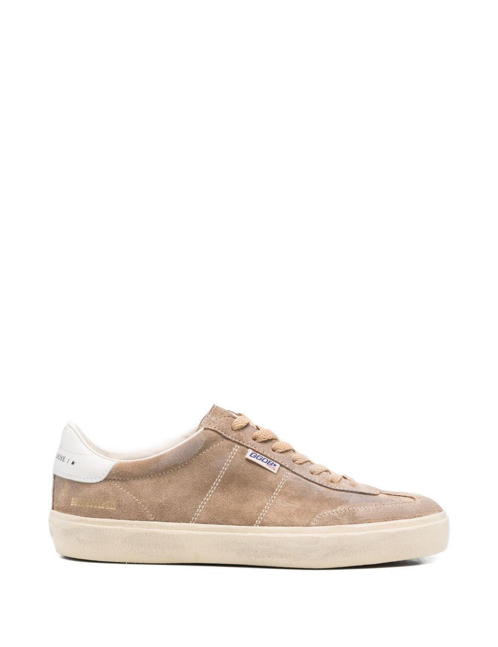 Sneakers con logo in marrone Golden goose - uomo 