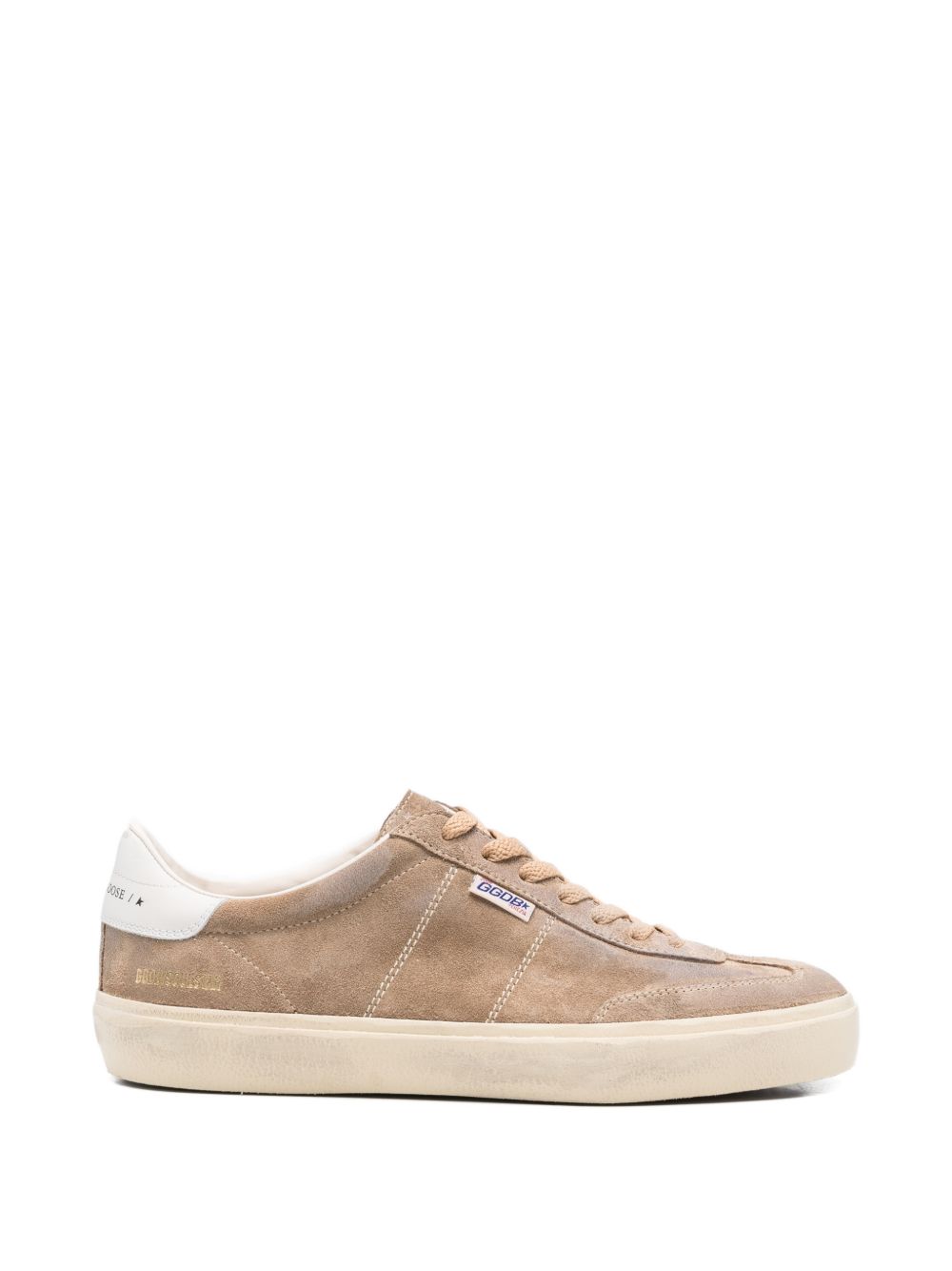 Sneakers con logo in marrone Golden goose - uomo 