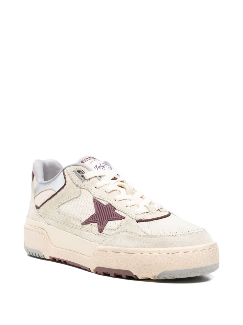 Sneakers con decorazioni a stella in bianco Golden goose - uomo 