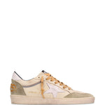 Sneakers ball star con pannelli in beige Golden goose - uomo 