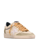 Sneakers ball star con pannelli in beige Golden goose - uomo 