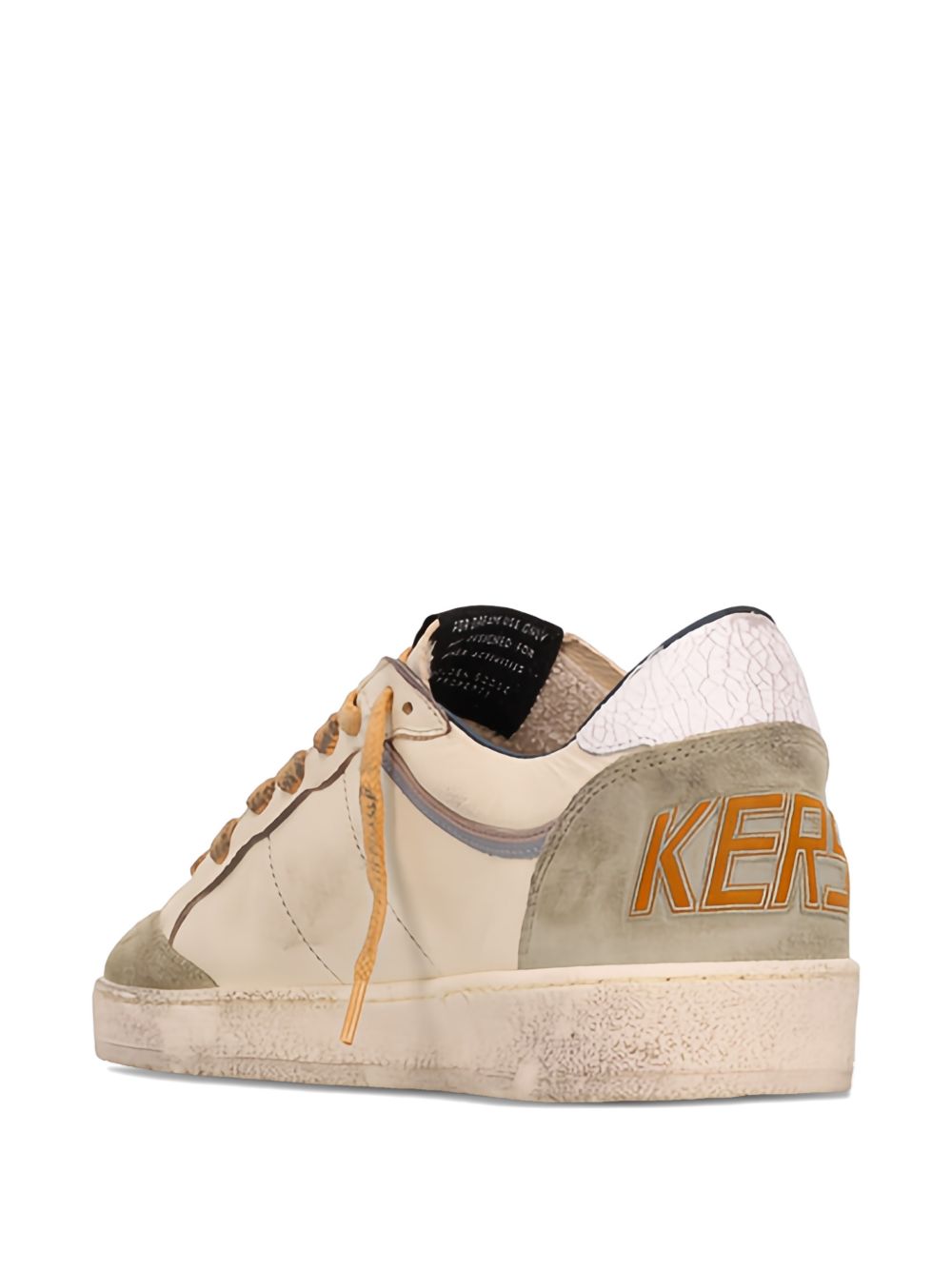 Sneakers ball star con pannelli in beige Golden goose - uomo 