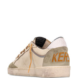 Sneakers ball star con pannelli in beige Golden goose - uomo 