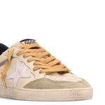 Sneakers ball star con pannelli in beige Golden goose - uomo 