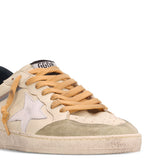 Sneakers ball star con pannelli in beige Golden goose - uomo 