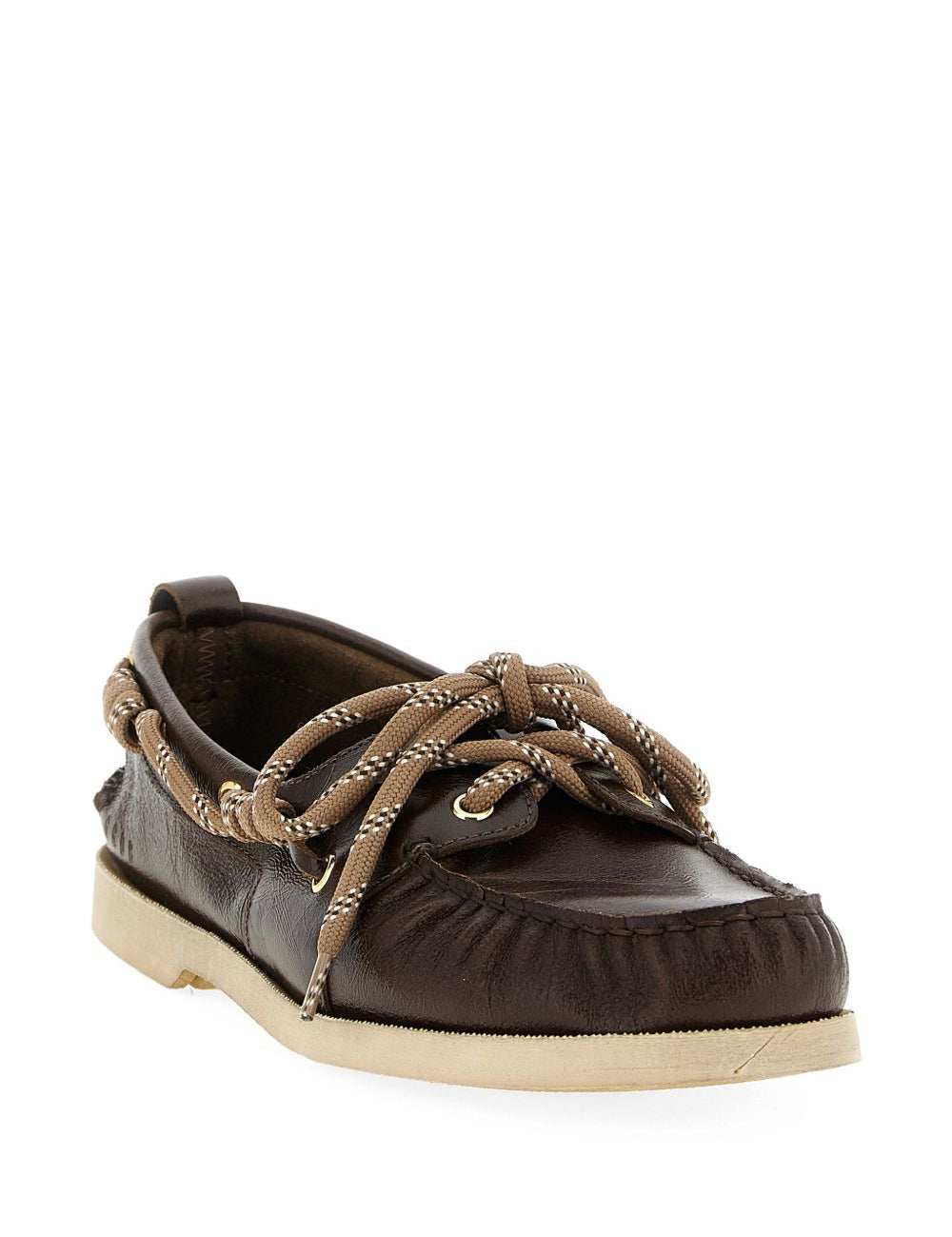 Mocassini con lacci in marrone Golden goose - uomo 