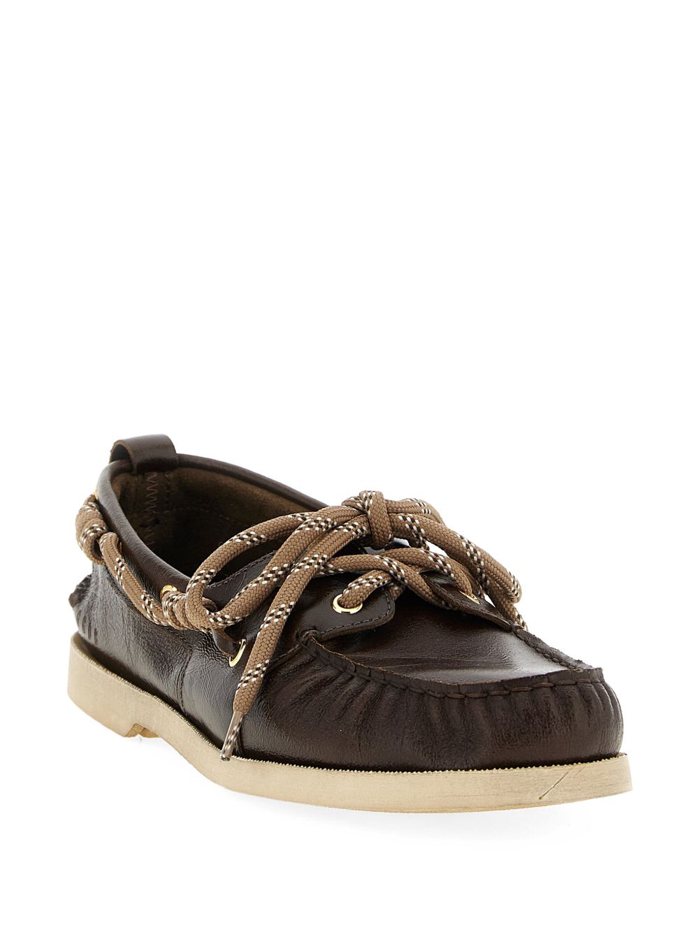 Mocassini con lacci in marrone Golden goose - uomo 
