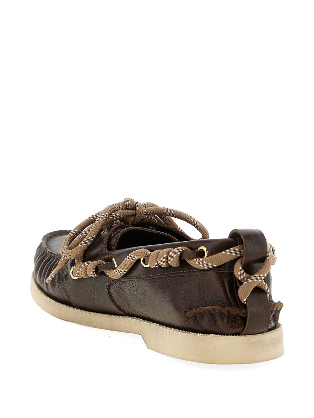 Mocassini con lacci in marrone Golden goose - uomo 