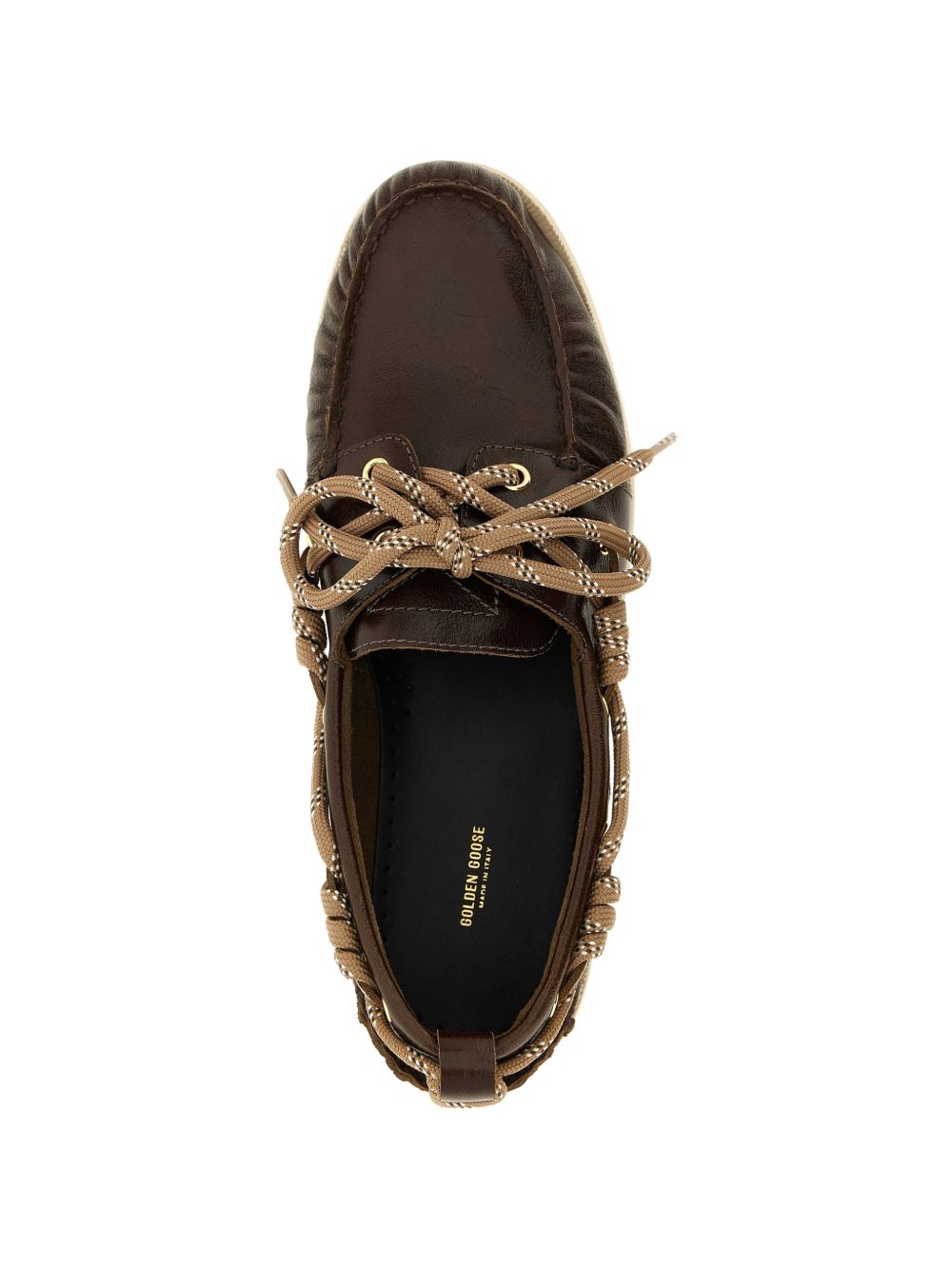 Mocassini con lacci in marrone Golden goose - uomo 