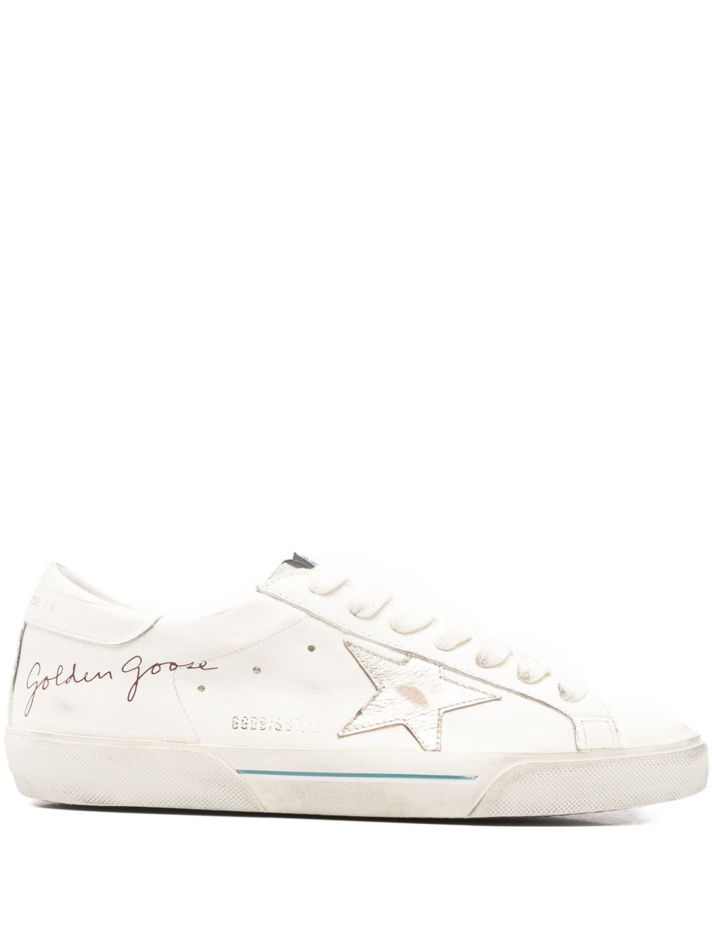 Sneakers in pelle super-star in bianco Golden goose - uomo 