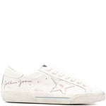 Sneakers in pelle super-star in bianco Golden goose - uomo 