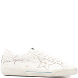 Sneakers in pelle super-star in bianco Golden goose - uomo 