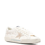 Sneakers in pelle super-star in bianco Golden goose - uomo 