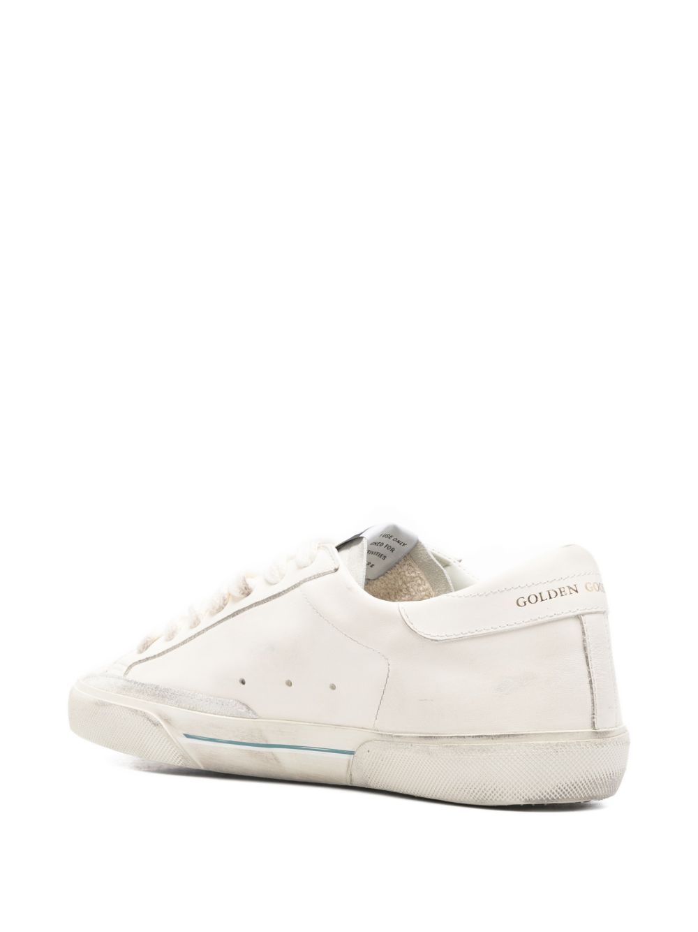 Sneakers in pelle super-star in bianco Golden goose - uomo 