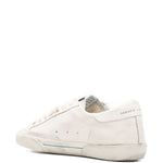 Sneakers in pelle super-star in bianco Golden goose - uomo 