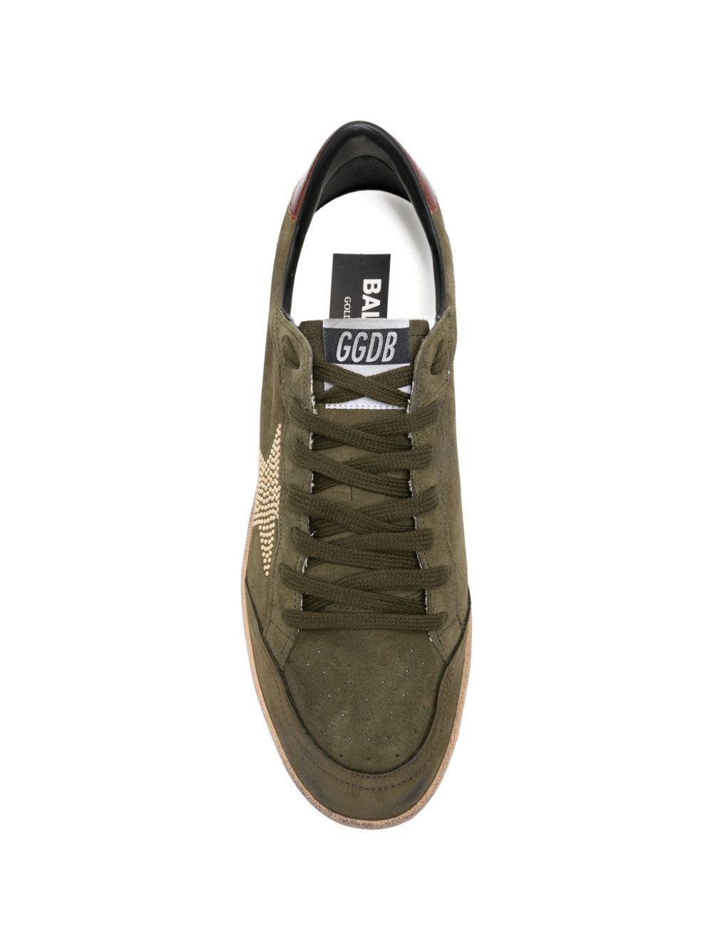 Sneakers ball star  in verde Golden goose - uomo 