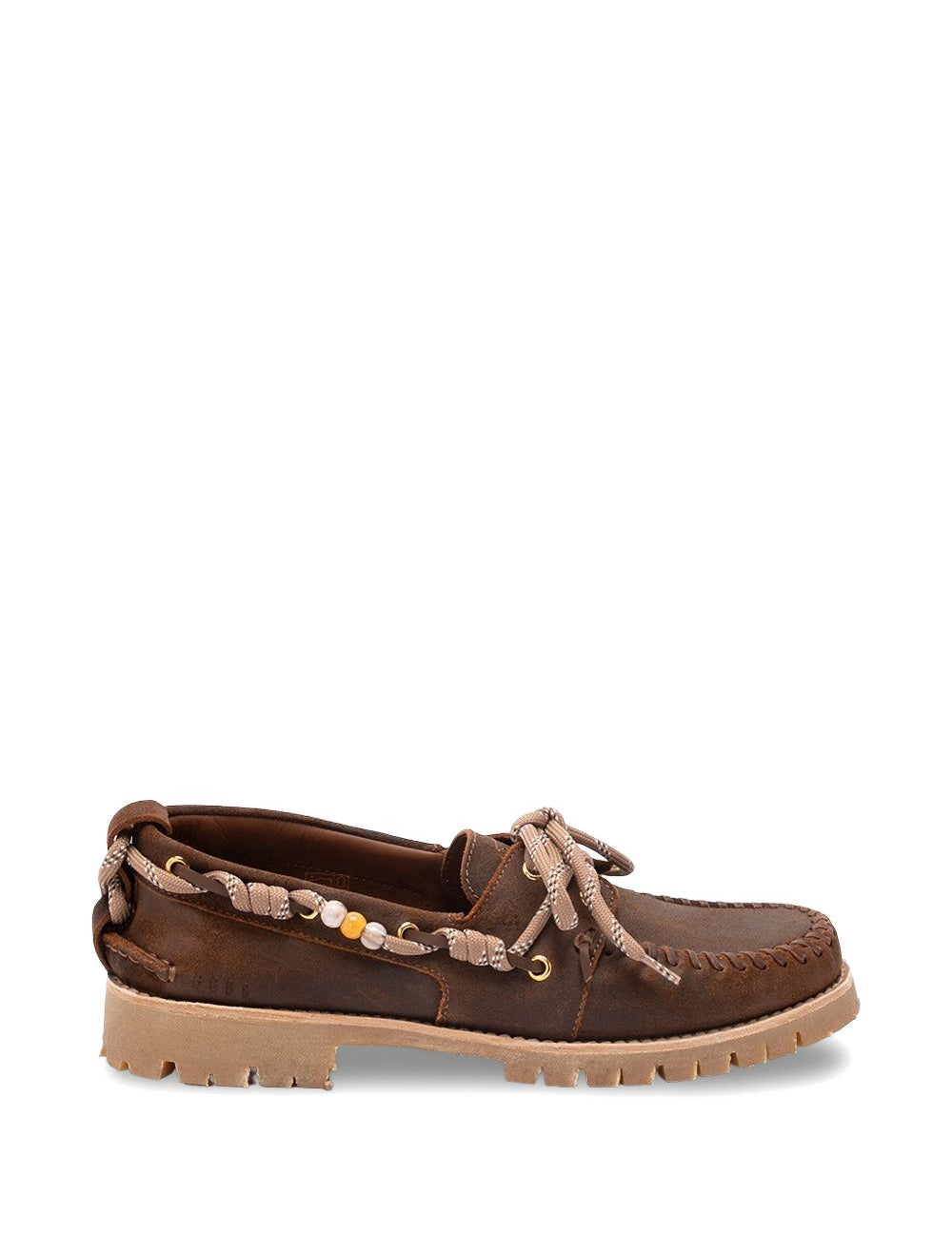 Mocassini con lacci in marone Golden goose - uomo 