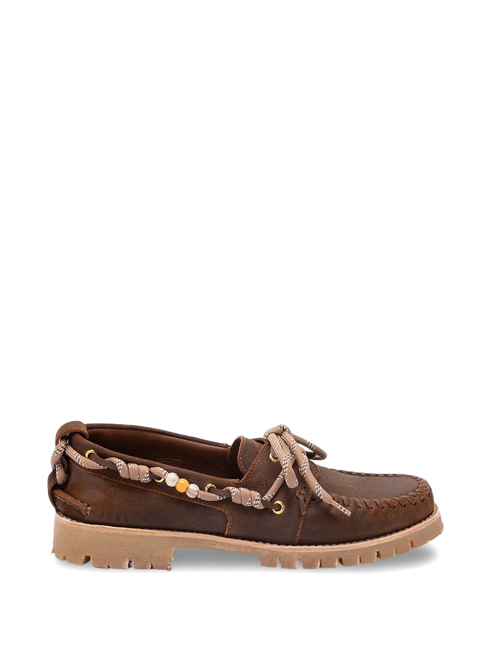 Mocassini con lacci in marone Golden goose - uomo 