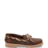 Mocassini con lacci in marone Golden goose - uomo 