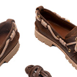 Mocassini con lacci in marone Golden goose - uomo 