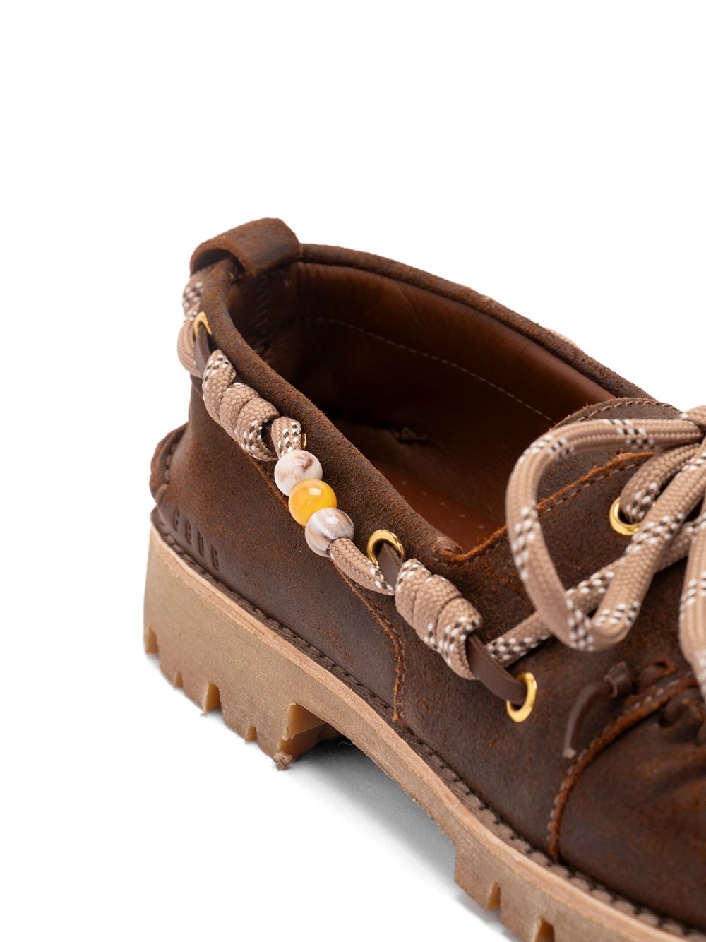 Mocassini con lacci in marone Golden goose - uomo 