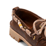 Mocassini con lacci in marone Golden goose - uomo 