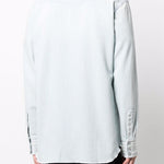 Camicia denim con borchie in celeste Golden goose - uomo 