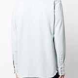 Camicia denim con borchie in celeste Golden goose - uomo 