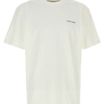 T-shirt con logo in bianco Golden goose - uomo 