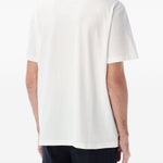 T-shirt con logo in bianco Golden goose - uomo 