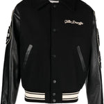 Bomber con logo in nero Golden goose - uomo 