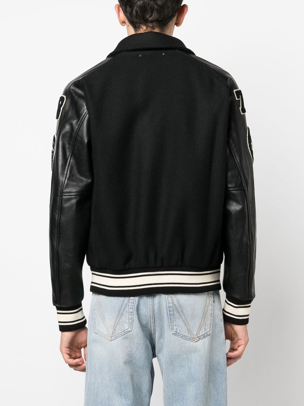 Bomber con logo in nero Golden goose - uomo 