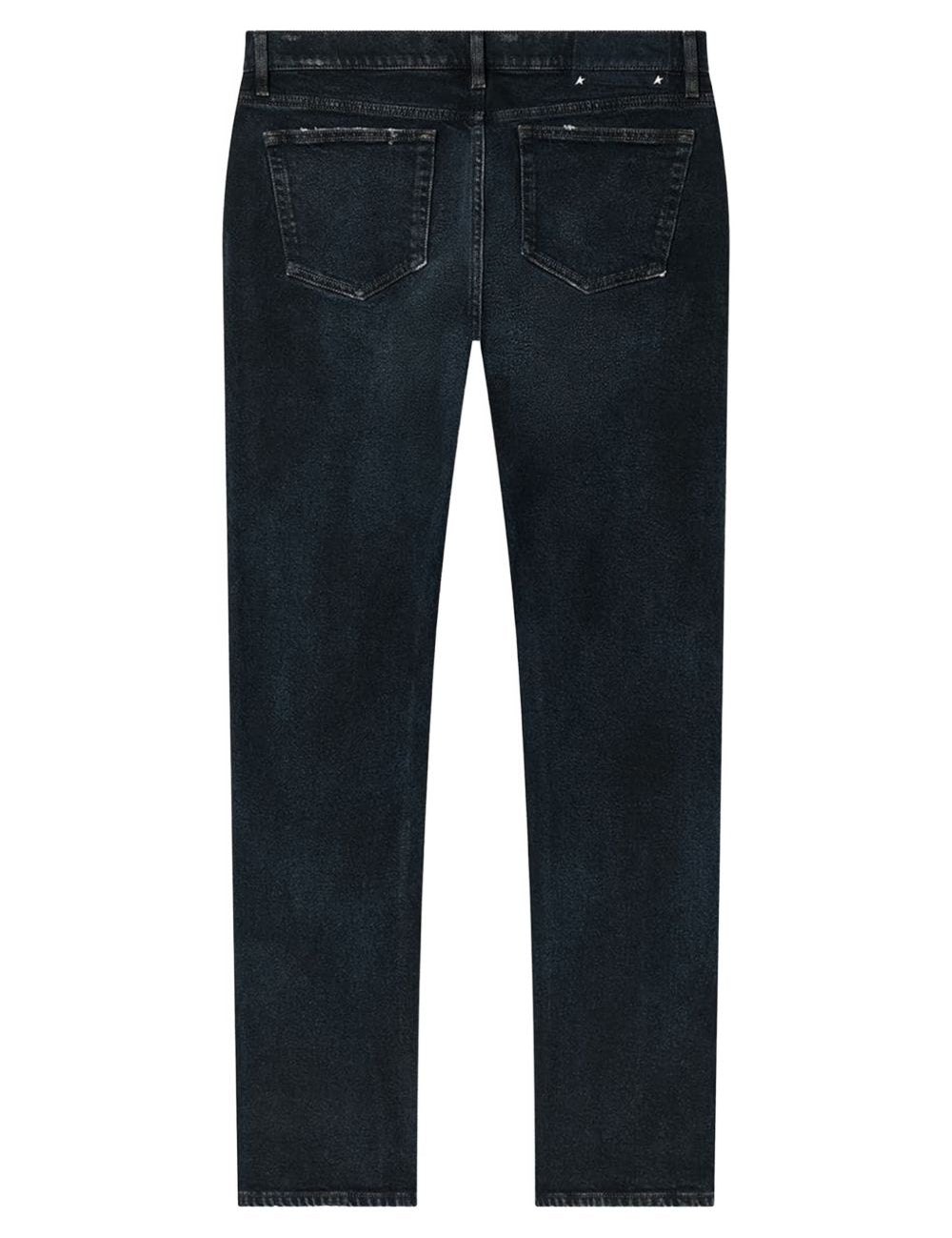 Jeans slim con cinque tasche in blu Golden goose - uomo 