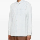 Camicia con taschino a toppa in blu Golden goose - uomo 