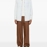 Camicia con taschino a toppa in blu Golden goose - uomo 