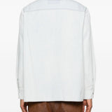 Camicia con taschino a toppa in blu Golden goose - uomo 